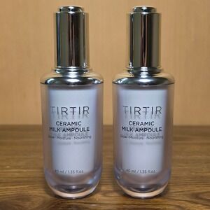TIRTIR Ceramic Milk Ampoule 40ml 2 Pack NEW K Beauty Korean Skincare Exp 2029